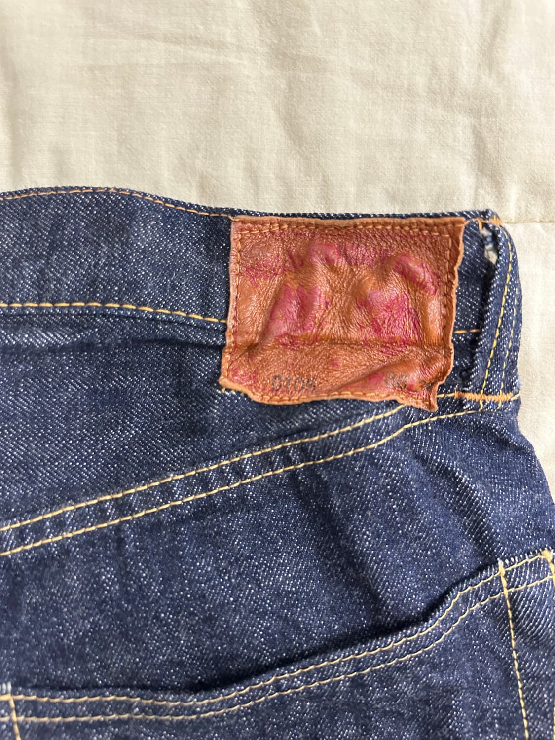 풀카운트 0105 W wide denim 36 사이즈 상품이미지4