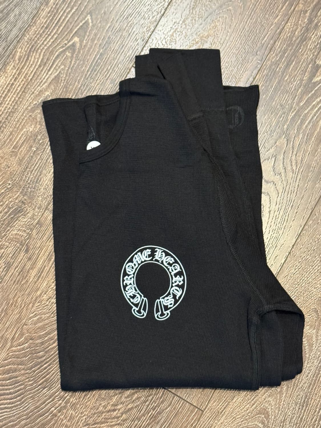 크롬하츠/ 홀스슈 로고 와플 써멀 플로럴 롱슬리브/ XL 상품이미지2