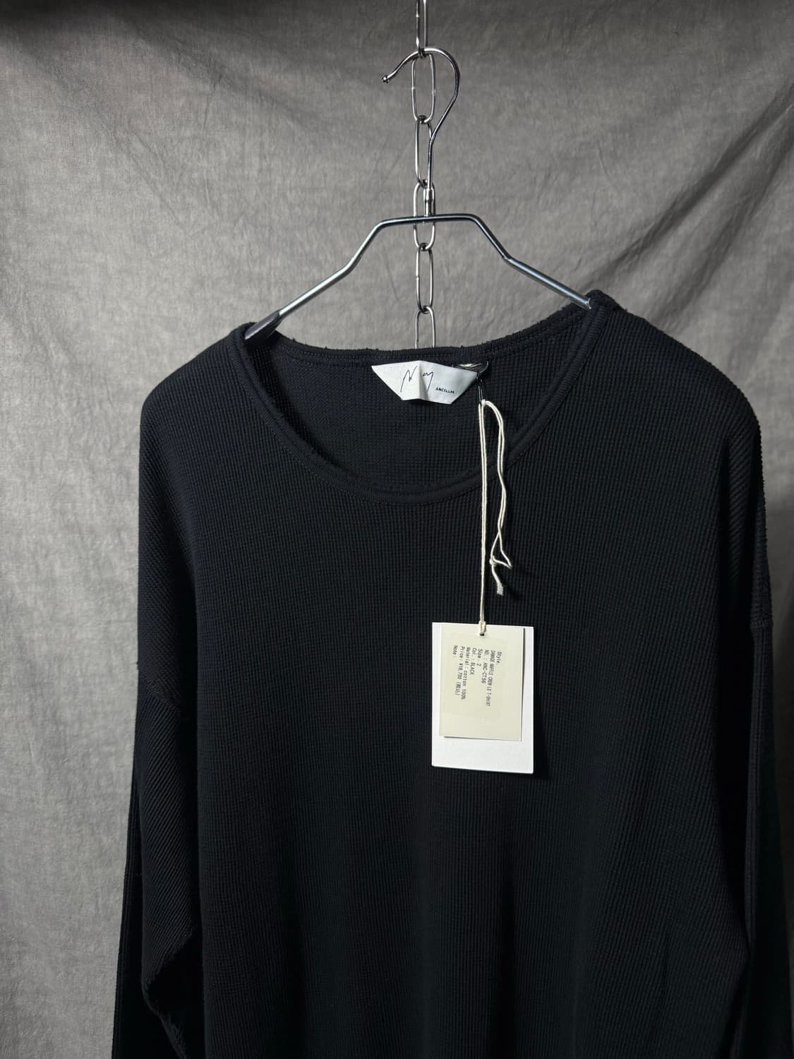 ANCELLM Distressed Waffle Knit 상품이미지2