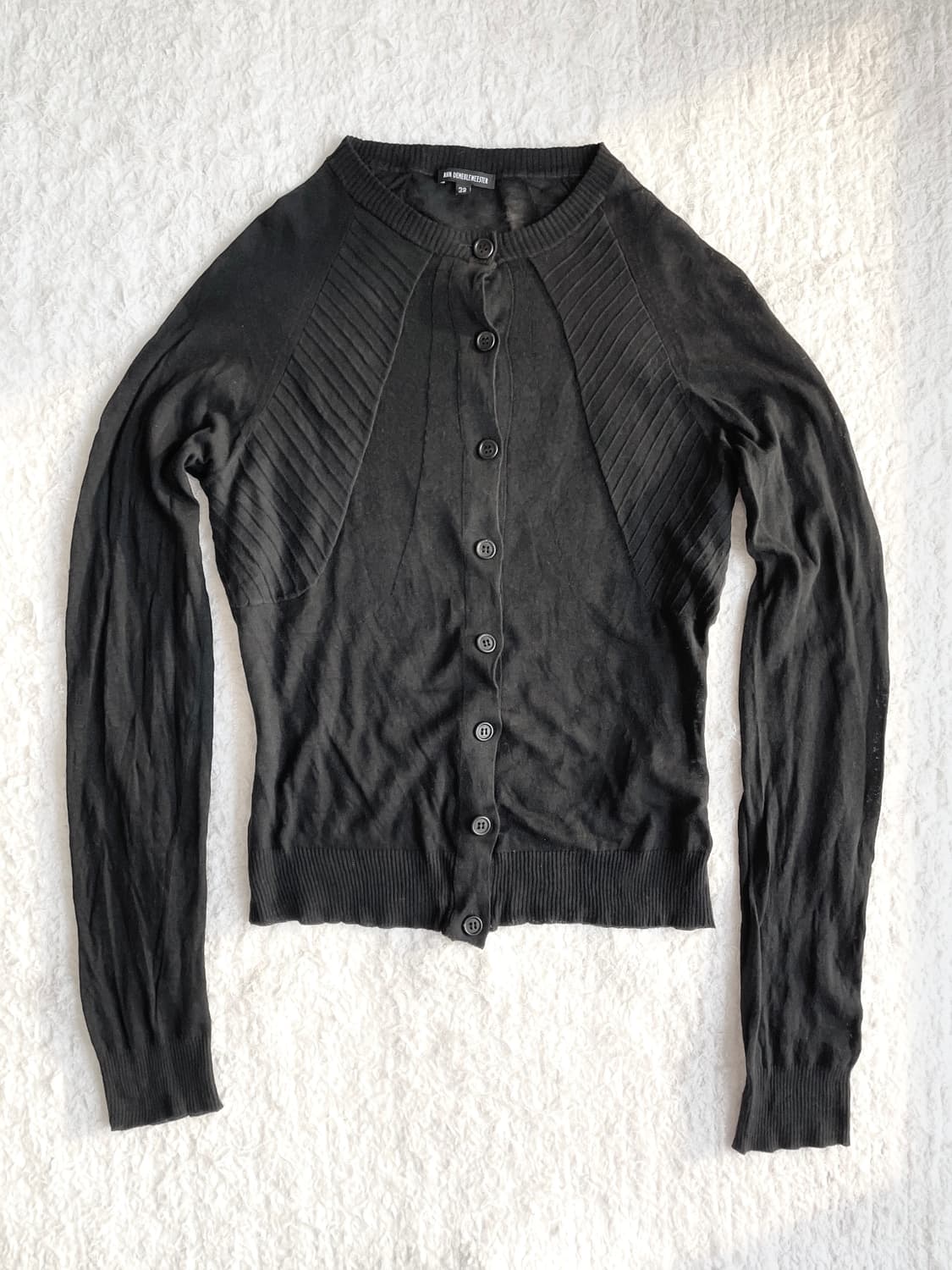 립 패널 린넨 가디건 상품이미지1