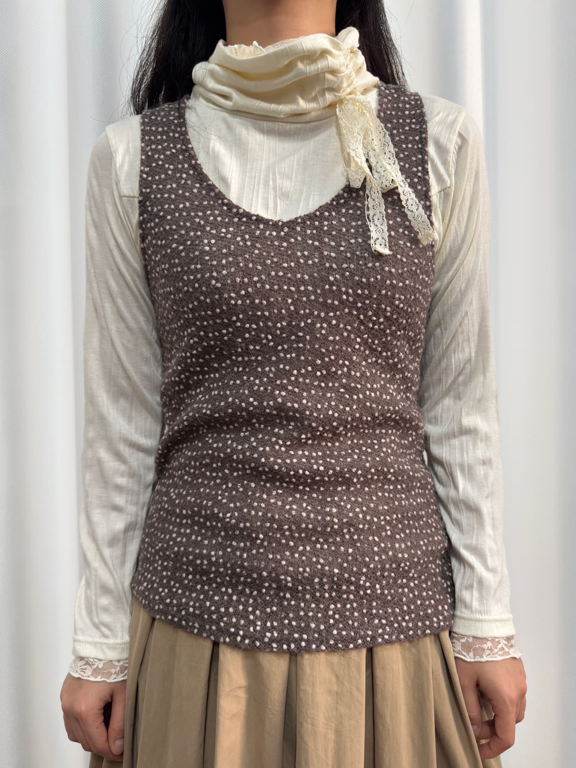 knit crochet sleeveless 상품이미지1