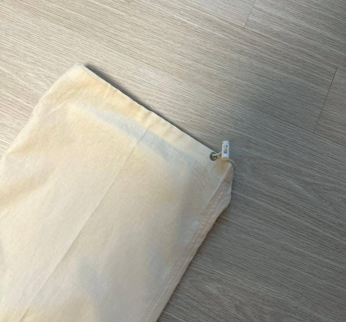 굿 라이프웍스 린넨 카고 와이드 팬츠 크림색 M 상품이미지3