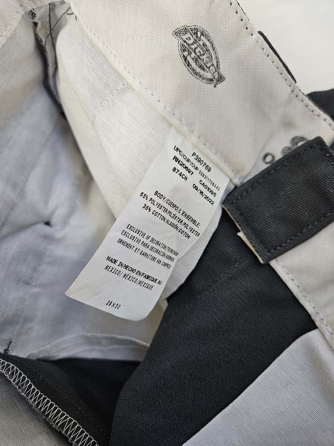 디키즈 874 오리지널 워크팬츠 데님 코튼 바지 슬랙스 챠콜그레이 29 상품이미지3