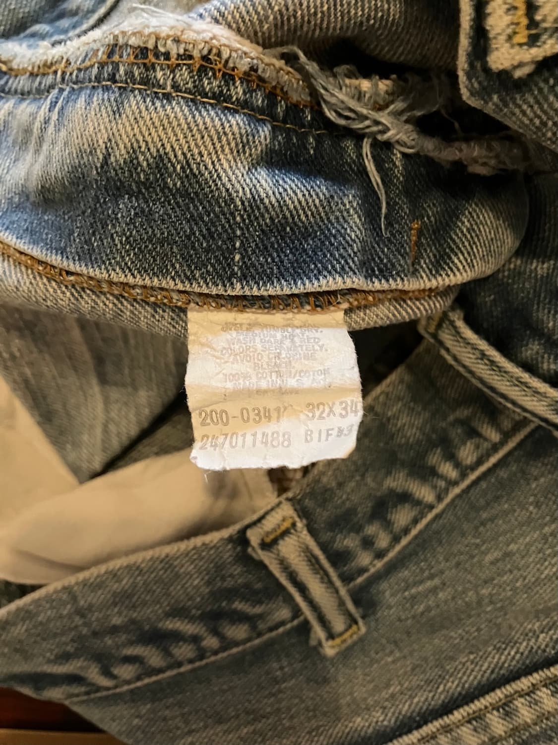 80s USA 빈티지 LEE 리 라이더스 200 데님 팬츠 상품이미지9