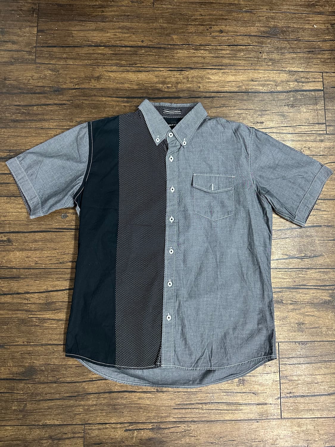 MALE & Co. 일본 배색 반팔 셔츠 L사이즈 상품이미지1