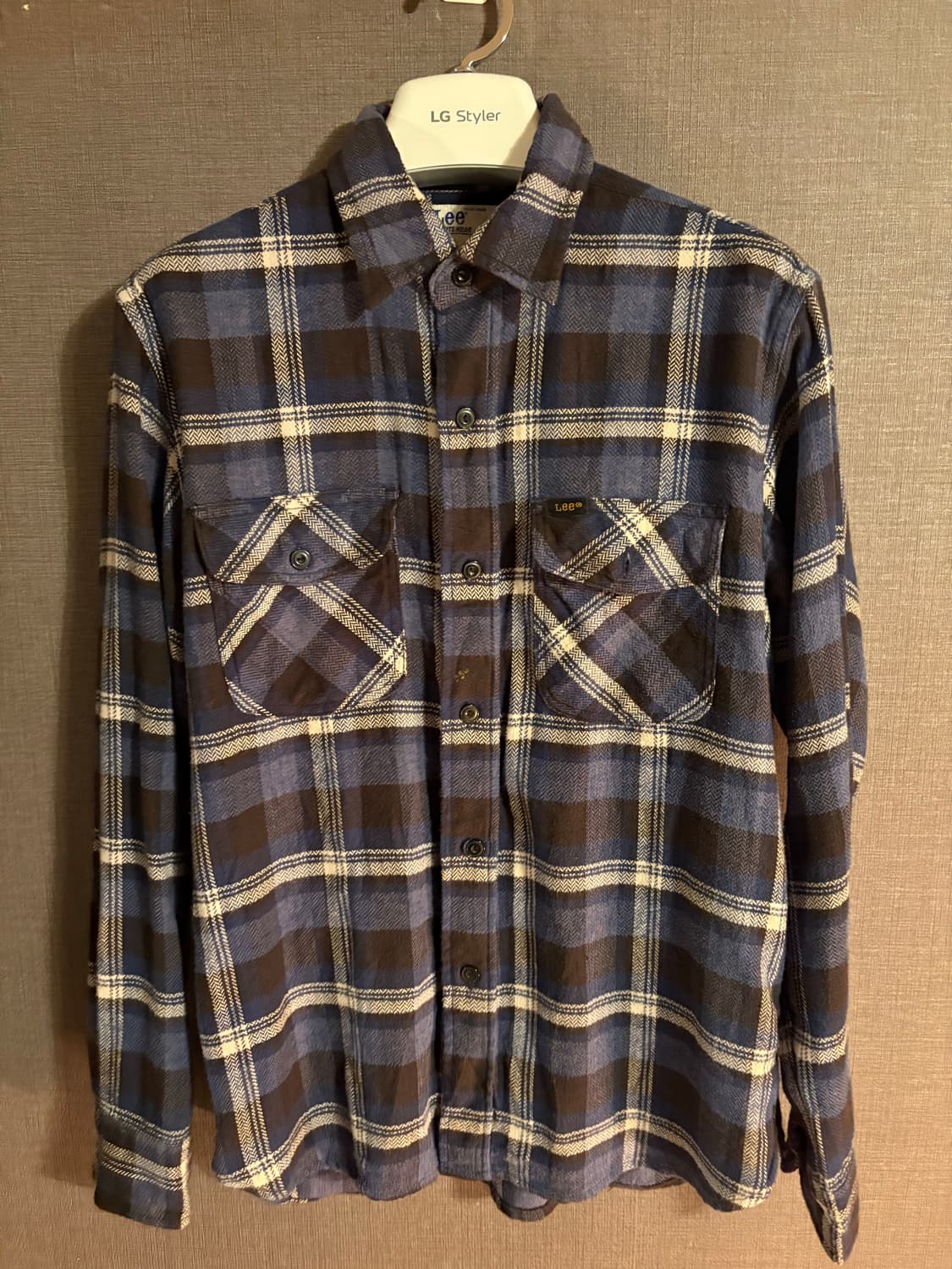 Lee 체크 셔츠 남방 S 상품이미지1