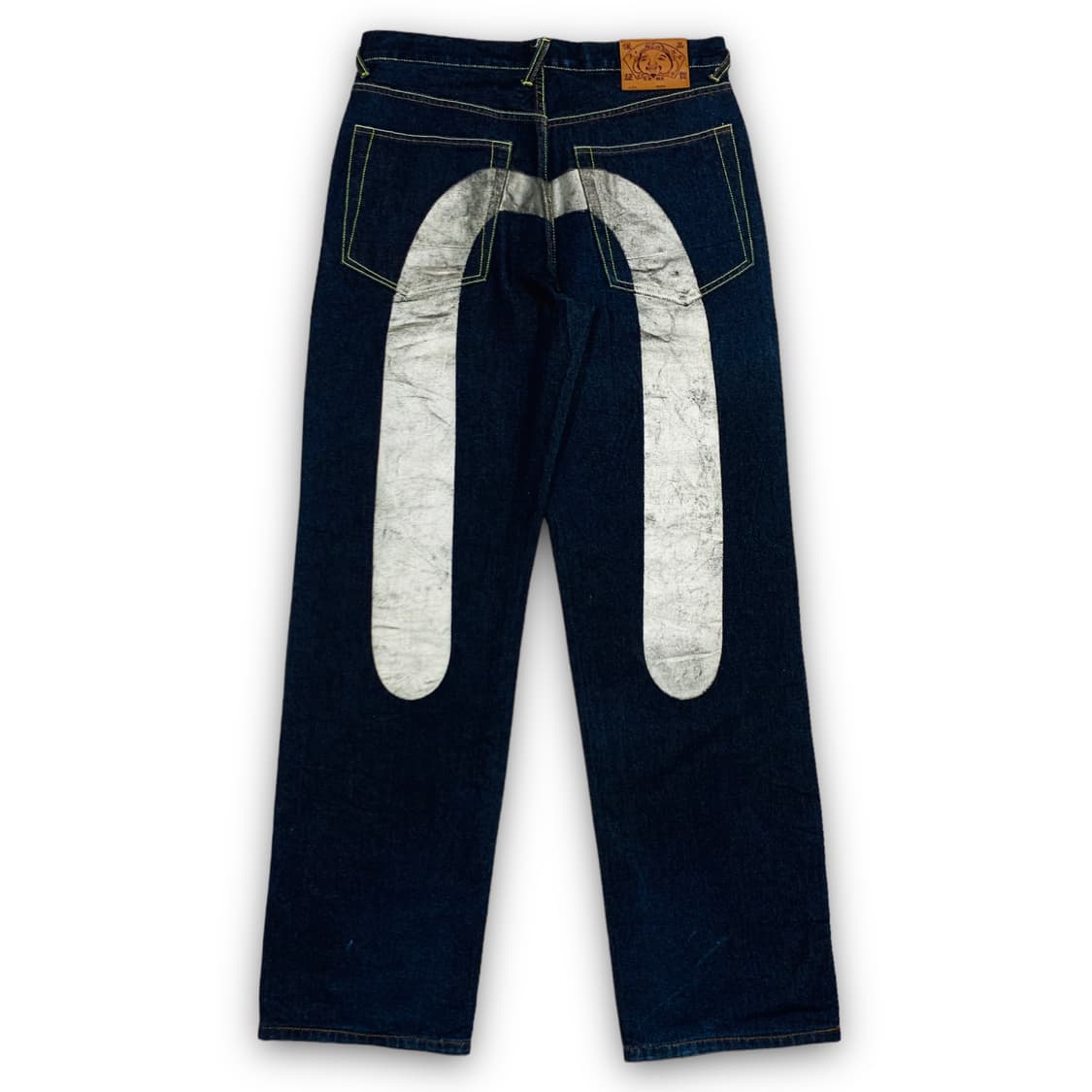 에비수 빅로고 실버모드 데님 팬츠 상품이미지1