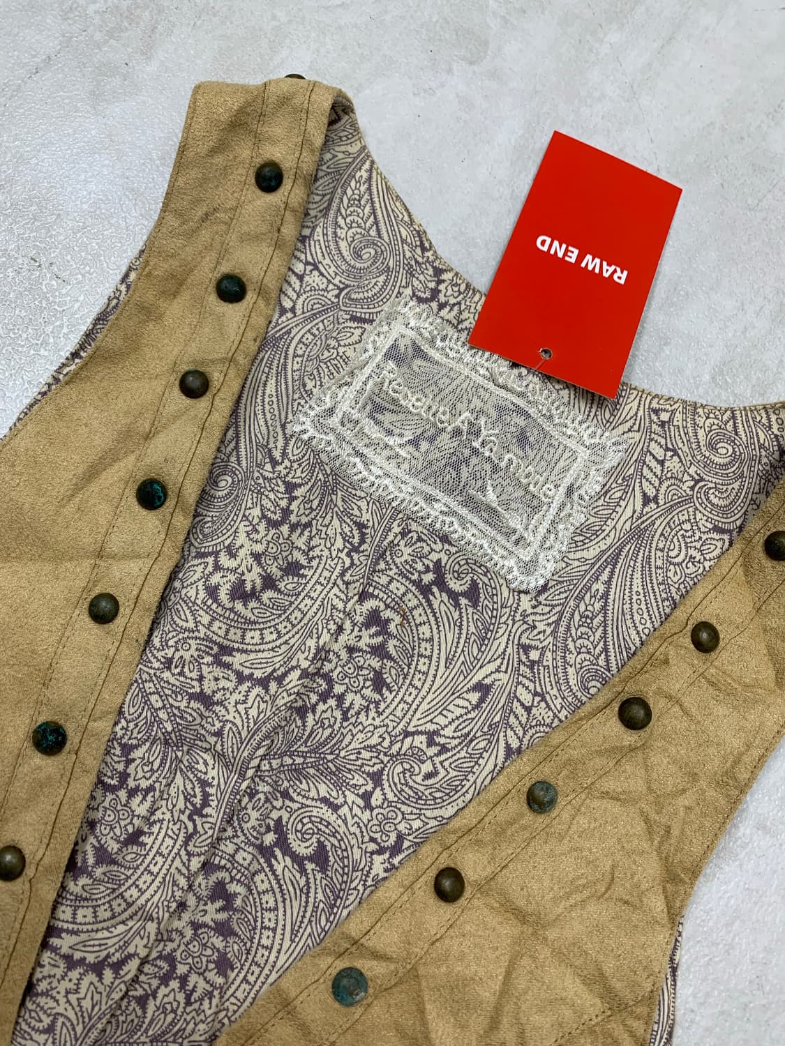 Recette a ya mode 큐빅 스웨이드 웨스턴 베스트 #509 상품이미지3