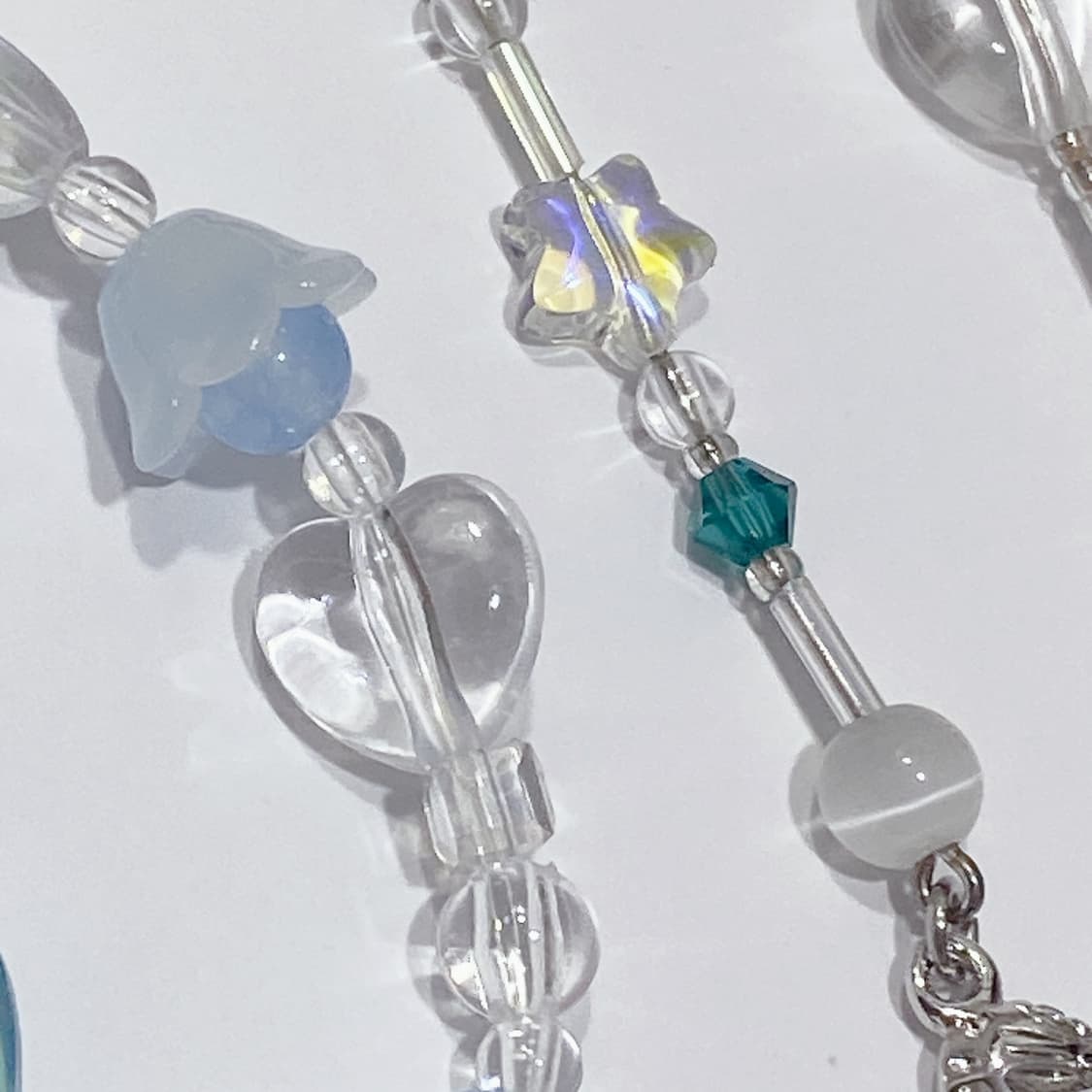 비즈스트랩 3개 세트 빈티지디카스트랩 다꾸스트랩 휴대폰스트랩  상품이미지4