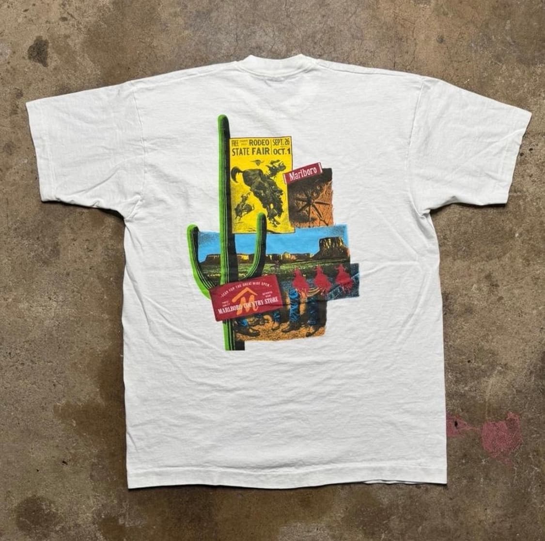 (XL) 90s 빈티지 말보로 로데오 반팔 티셔츠 상품이미지2