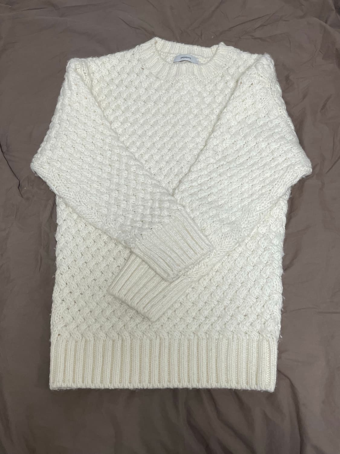 아모멘토 제니 니트 크로셰 니트 풀오버 상품이미지2