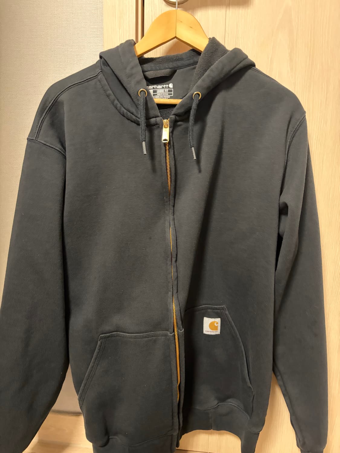 칼하트 후드 집업 블랙 M 상품이미지1