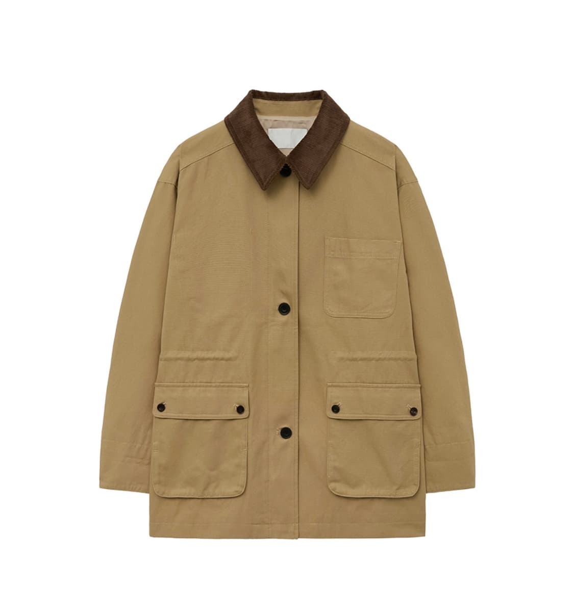 드로우핏 우먼 코튼 하프 워크 자켓 베이지 상품이미지1