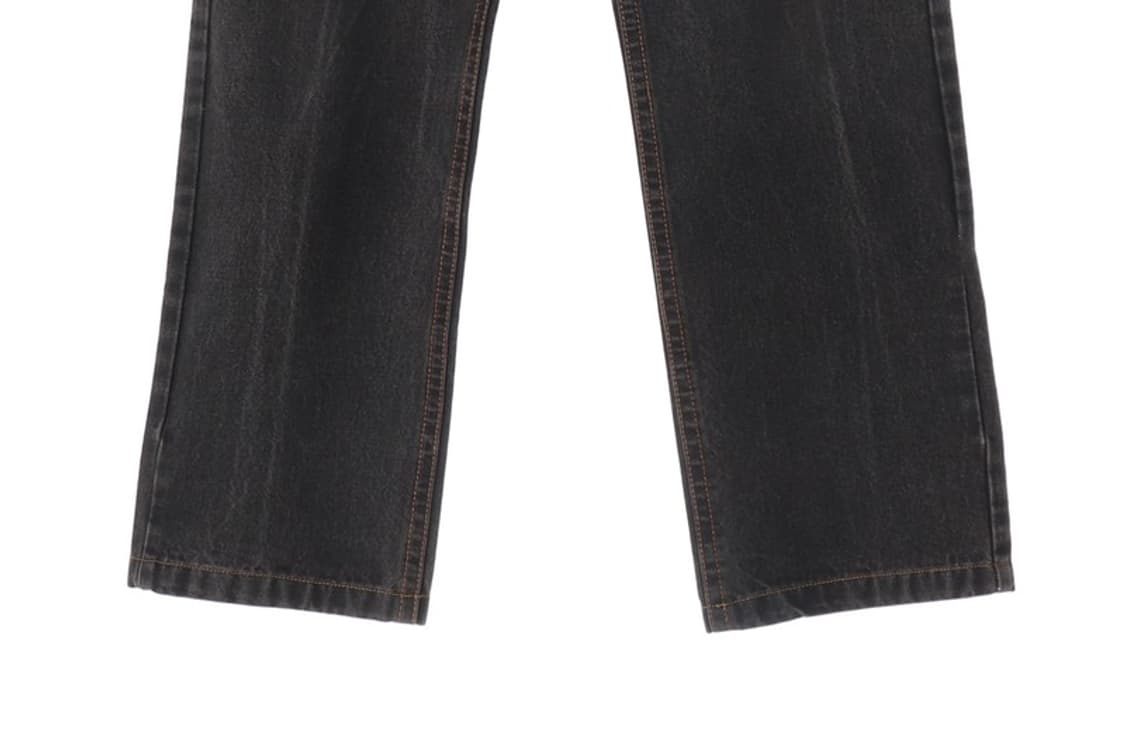 UGIZ 빈티지 무드 흑청 와이드 데님 팬츠 32 상품이미지5