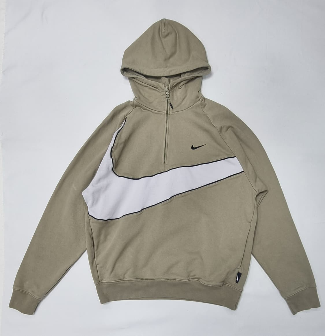 나이키 스우시 하프집업 후드 셋업 XL ,L _ 남성,실측 확인 상품이미지3