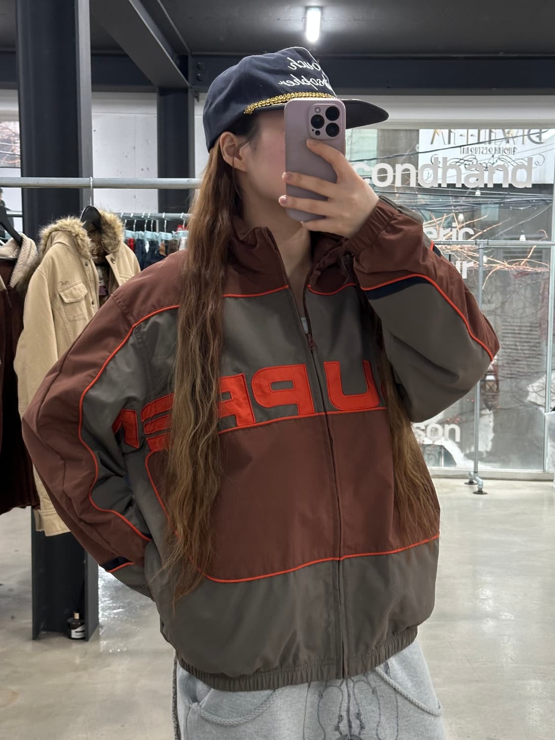 슈프림 21FW S 패널드 트랙자켓 브라운  상품이미지1