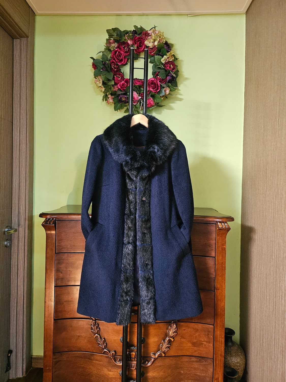 천연 머스크렛 수리알파카 코트 상품이미지1