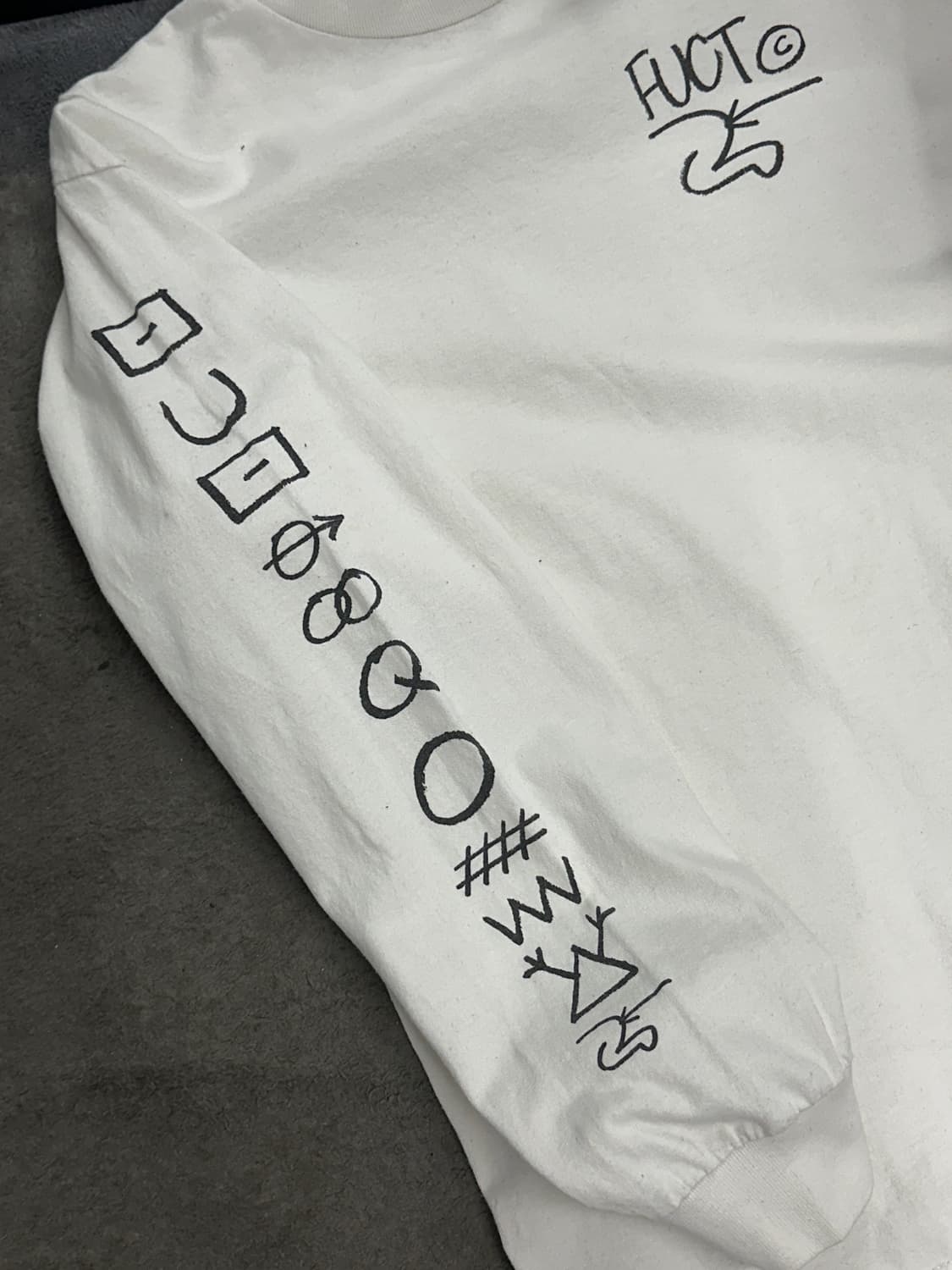 00s FUCT Hieroglyph 롱슬리브 M 상품이미지5