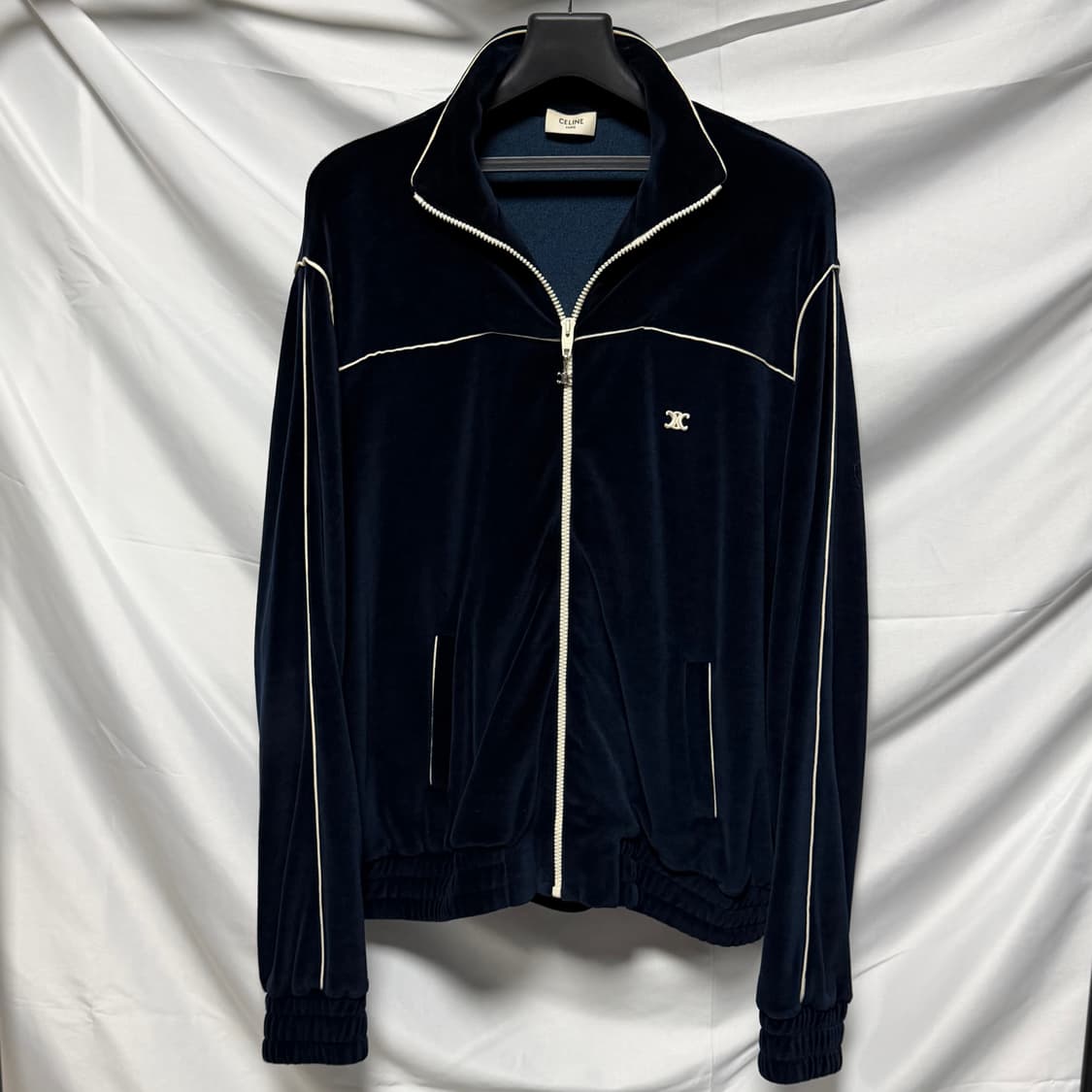 [S+급/L] 셀린느 트리오페 벨벳 트랙 자켓 집업 상품이미지2