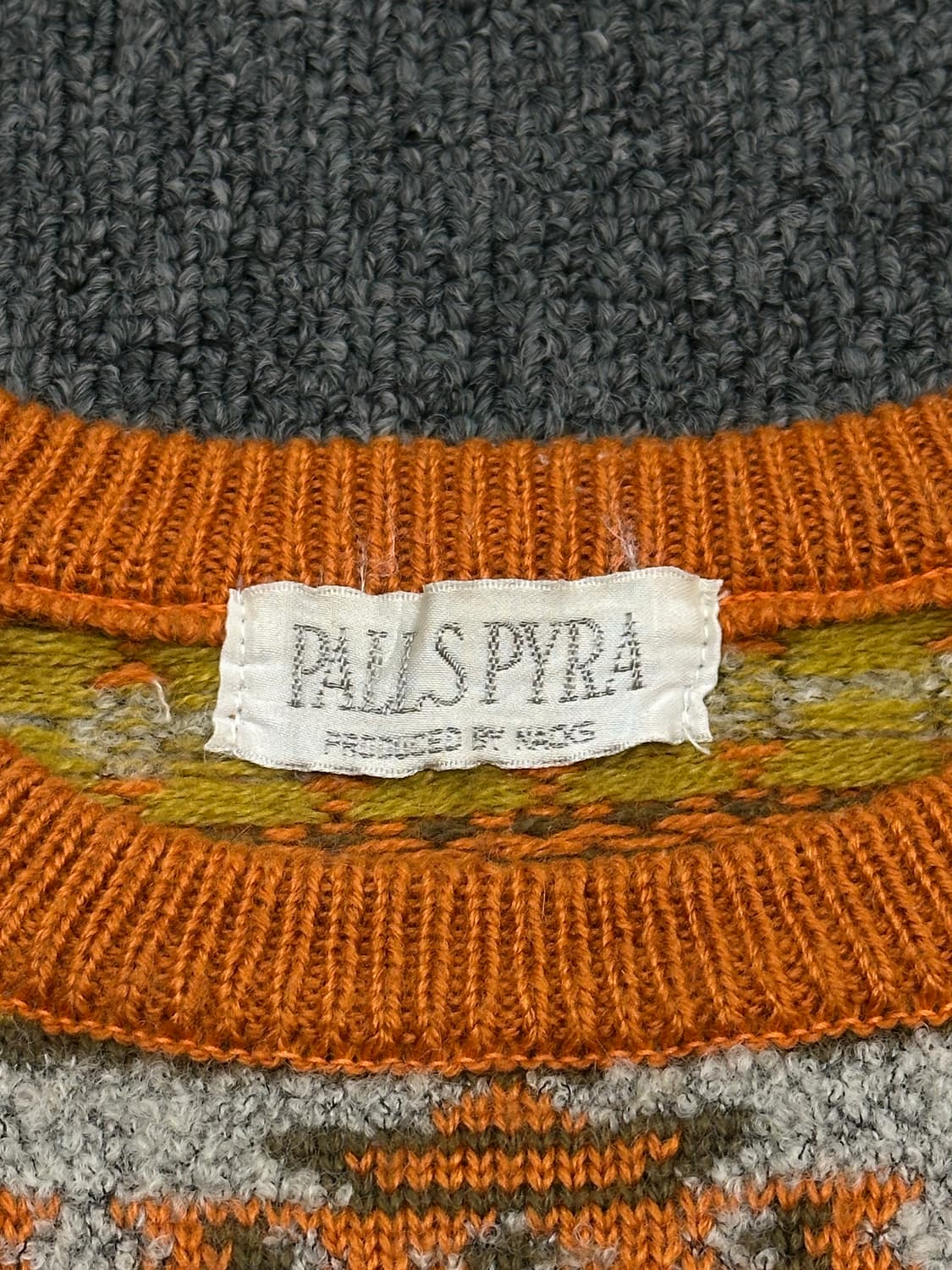 M)Palls Pyra 빈티지 여성 노르딕 패턴 울 니트 스웨터 상품이미지3