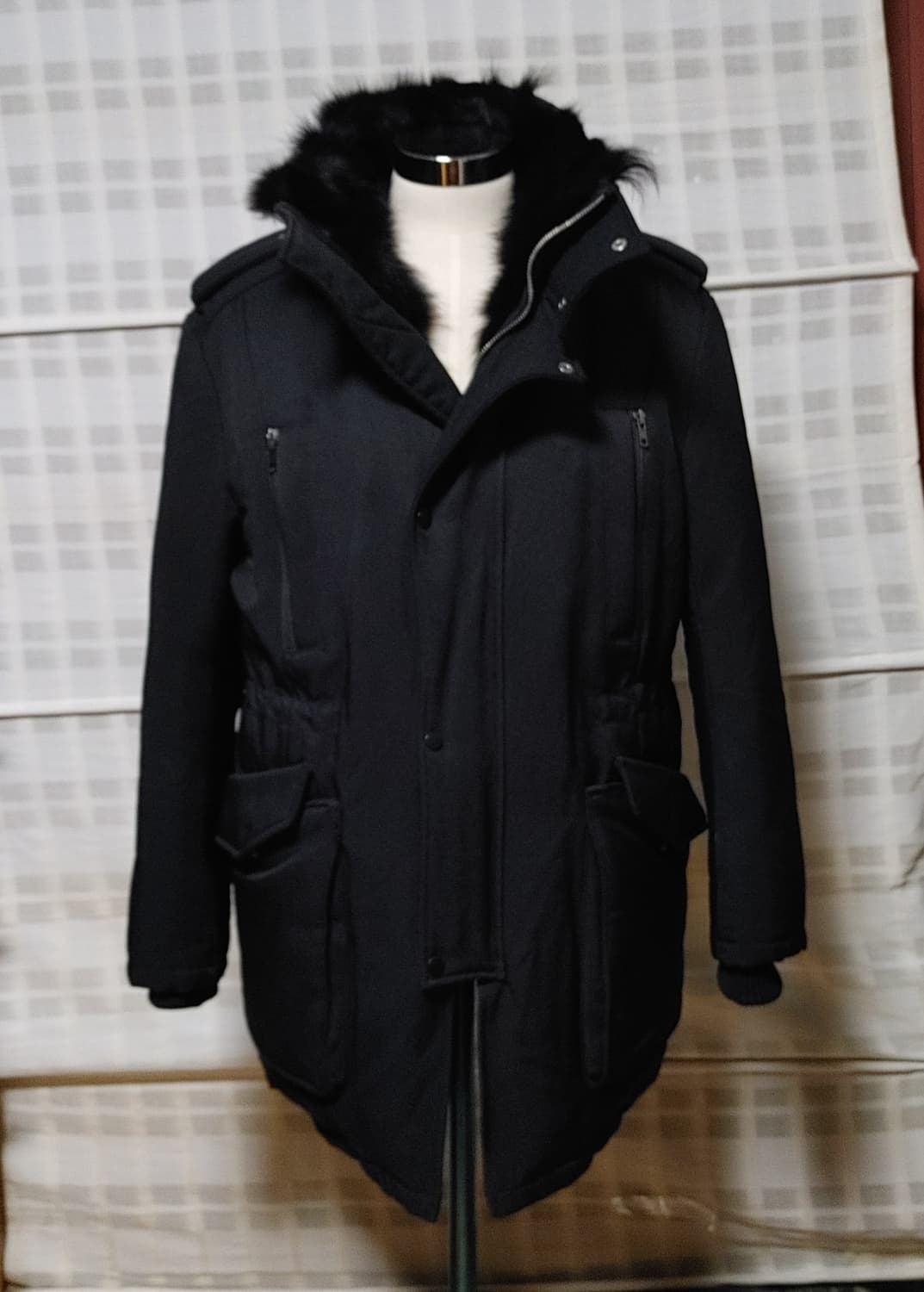 (한섬) 시스템 옴므 검정 구스다운 패딩 점퍼 95~100 상품이미지4