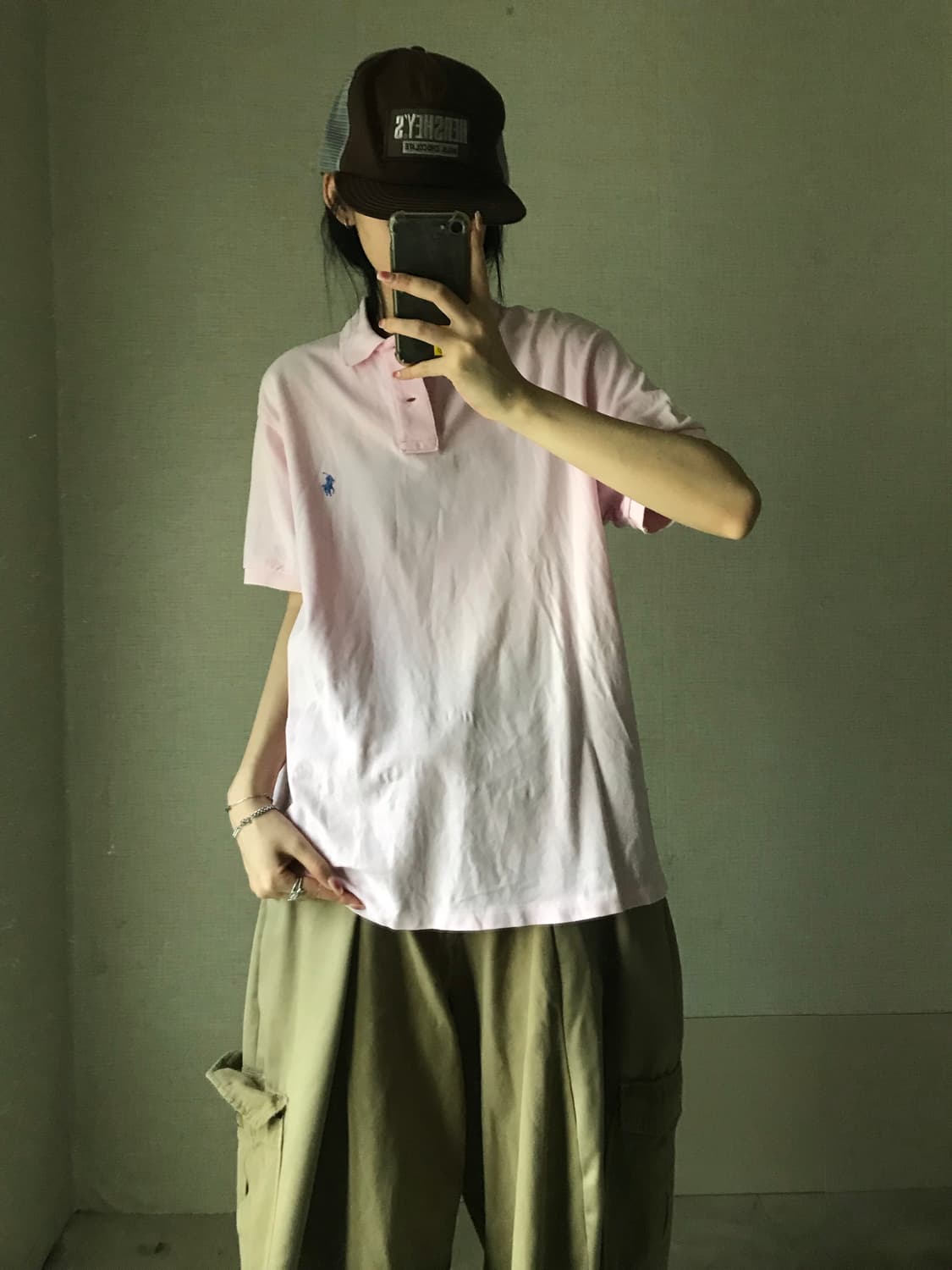 폴로 연핑크 반팔pk 상품이미지2