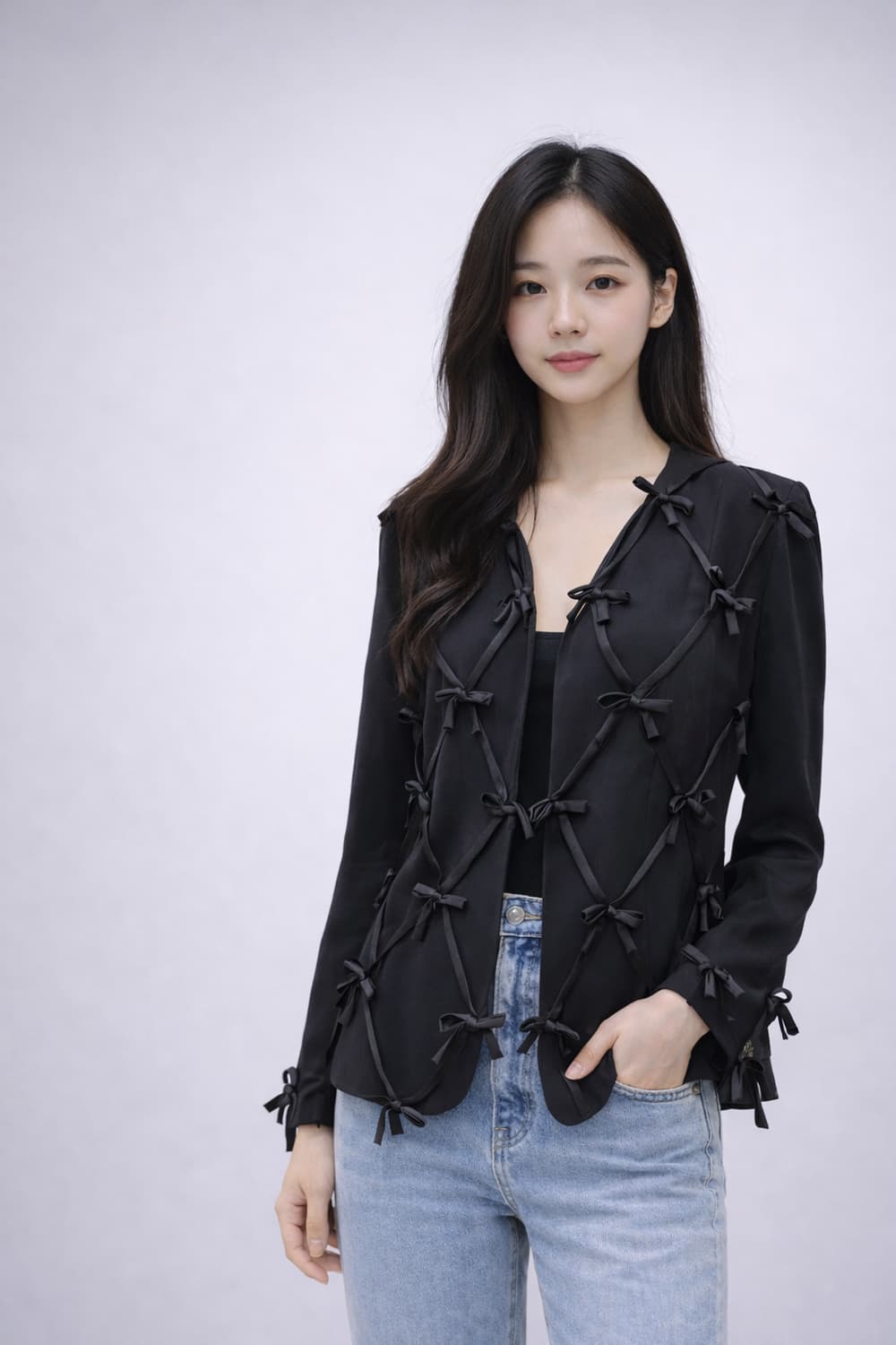 모스키노 Cheap and Chic 리본 디테일 자켓 / 38 상품이미지4