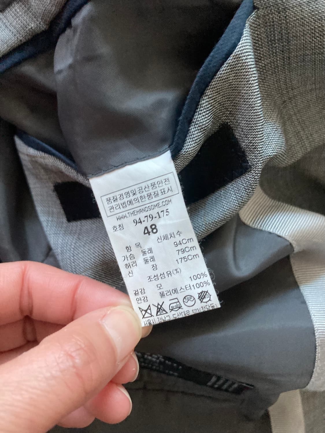 시스템옴므 체크 블레이저 상품이미지8