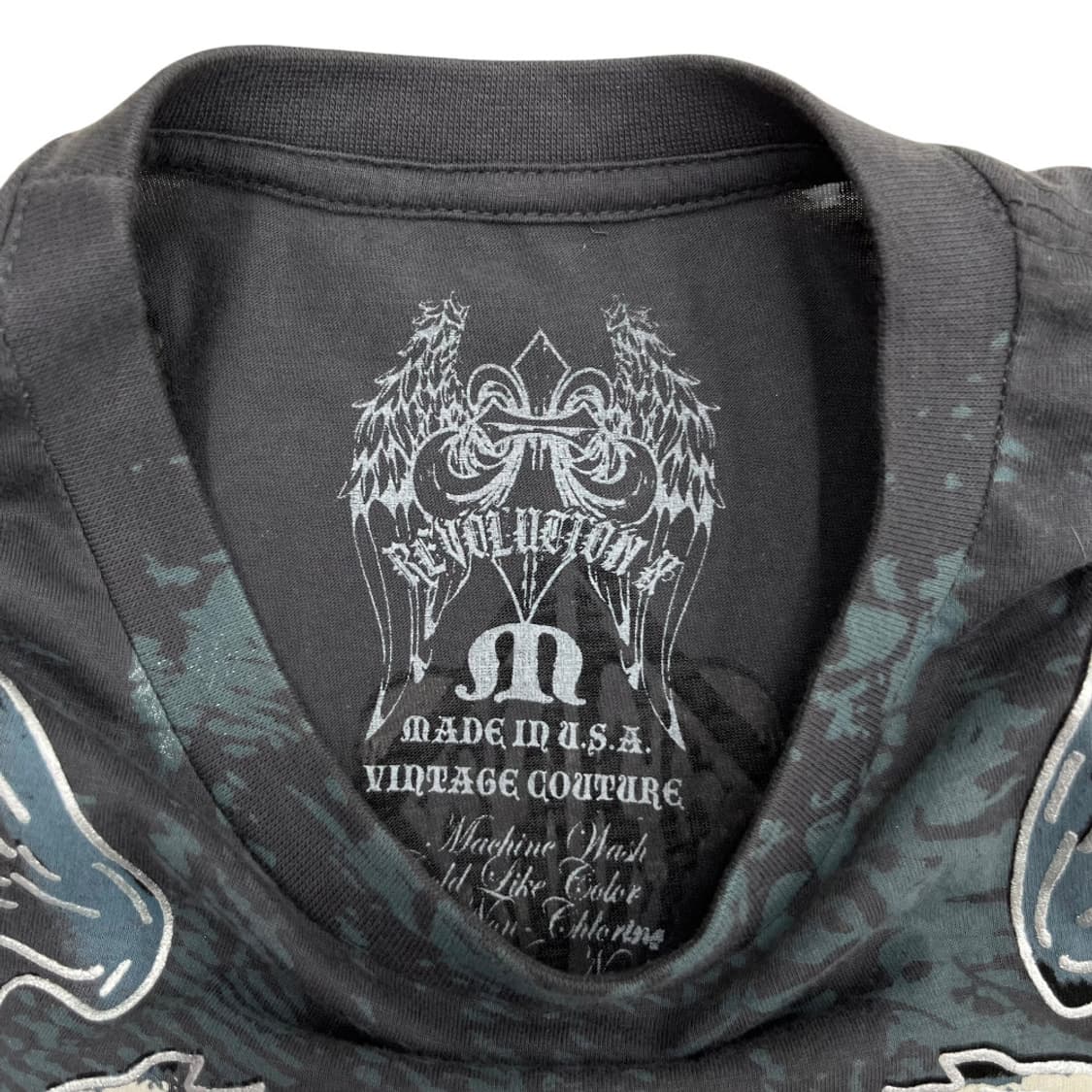 usa 빈티지 y2k 락시크맛 차콜 반팔 M 상품이미지6