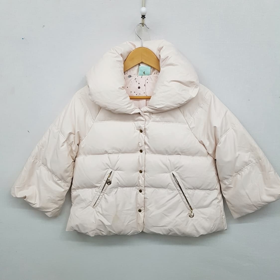 french lippee 크롭 다운 패딩 점퍼 연핑크 상품이미지1