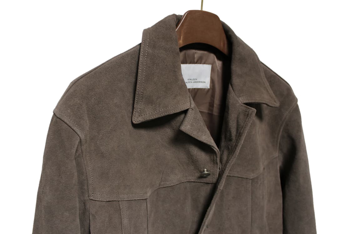 Kinloch Anderson 킨록앤더슨 카우레더 스웨이드 크롭자켓 상품이미지7