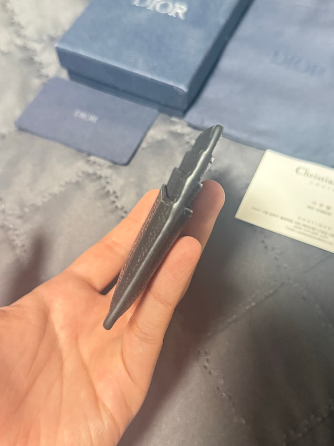 디올 오블리크 그래비티 카드지갑 블랙 상품이미지7