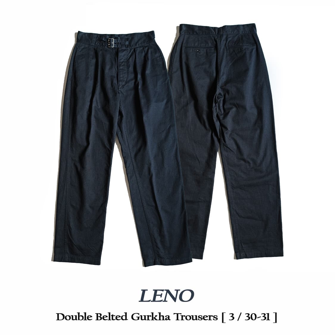레노(Leno) 더블 벨티드 구르카팬츠 2(30-31) 상품이미지1