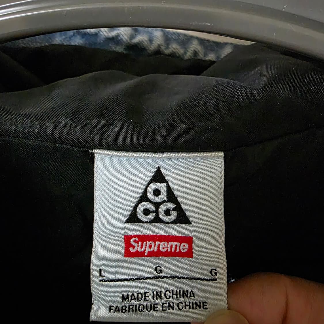 슈프림 x 나이키 ACG 데님 풀오버 워시드 블루 상품이미지3