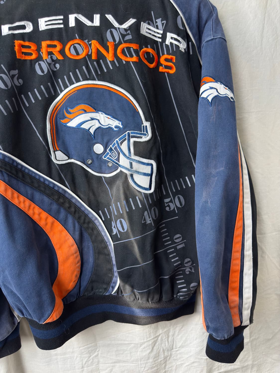 S NFL 덴버 브롱코스 풋볼 바시티 자켓 상품이미지7