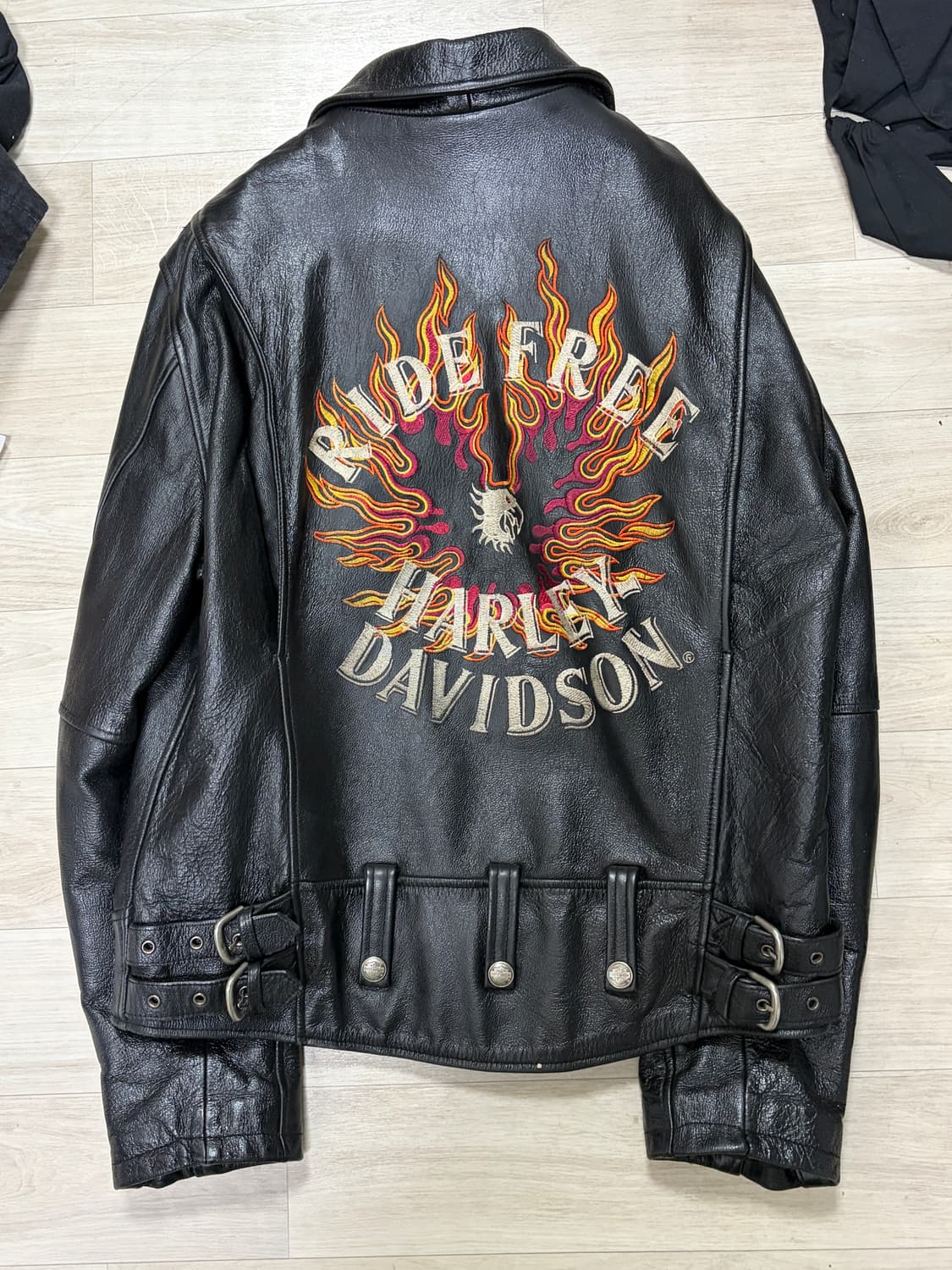 할리 데이비슨 플레임 가죽 자켓 상품이미지2