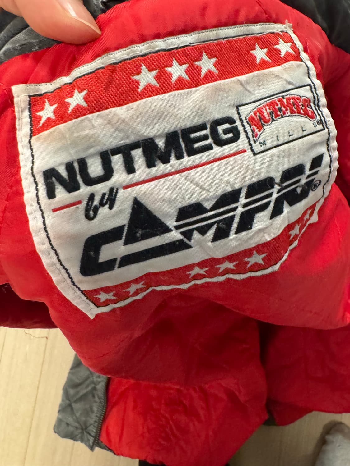 90s nutmeg 시카고 불스 퀄팅코트 상품이미지3