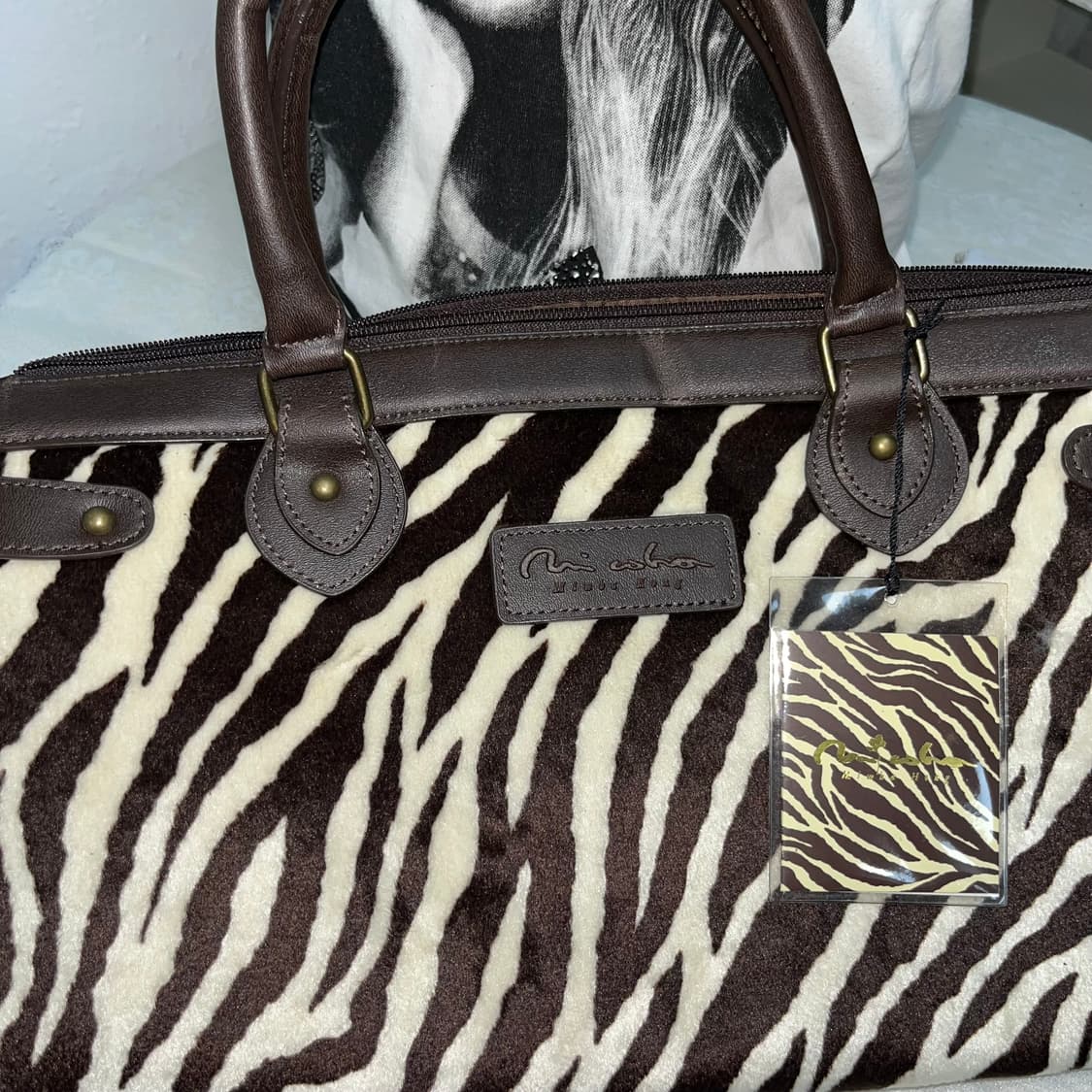 빈티지 송치 지브라 숄더백 상품이미지2