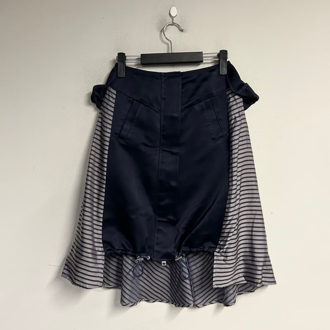 SACAI silk stripe skirt 상품이미지5