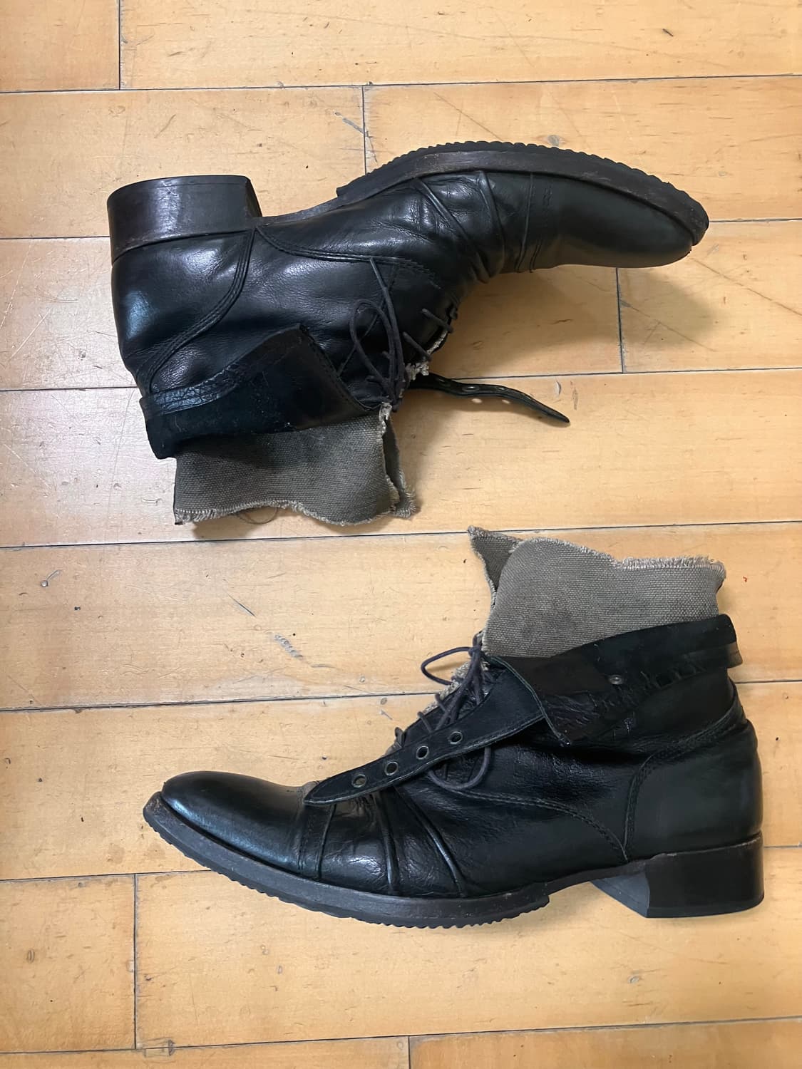 Alfredo bannister 알프레도 바니스터 레이어드 롱 노즈 부츠 상품이미지5