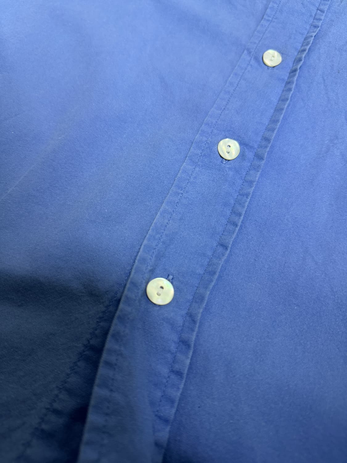 [L] 벨리에 가르송 옥스포드 하프 셔츠/반팔 셔츠 (블루) 상품이미지2