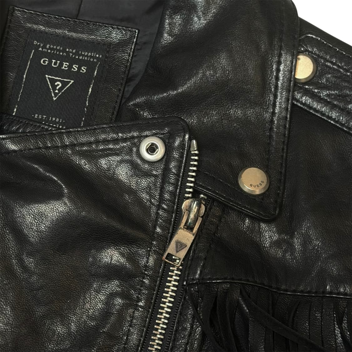 10s GUESS 웨스턴무드 프린지 양가죽자켓 상품이미지7