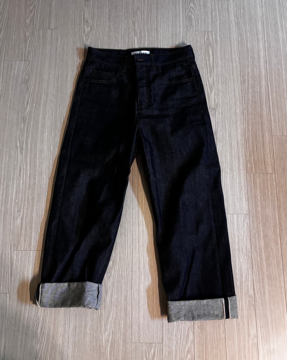 BESLOW 생지 데님 28 / 진청 롤업 데님팬츠 상품이미지1