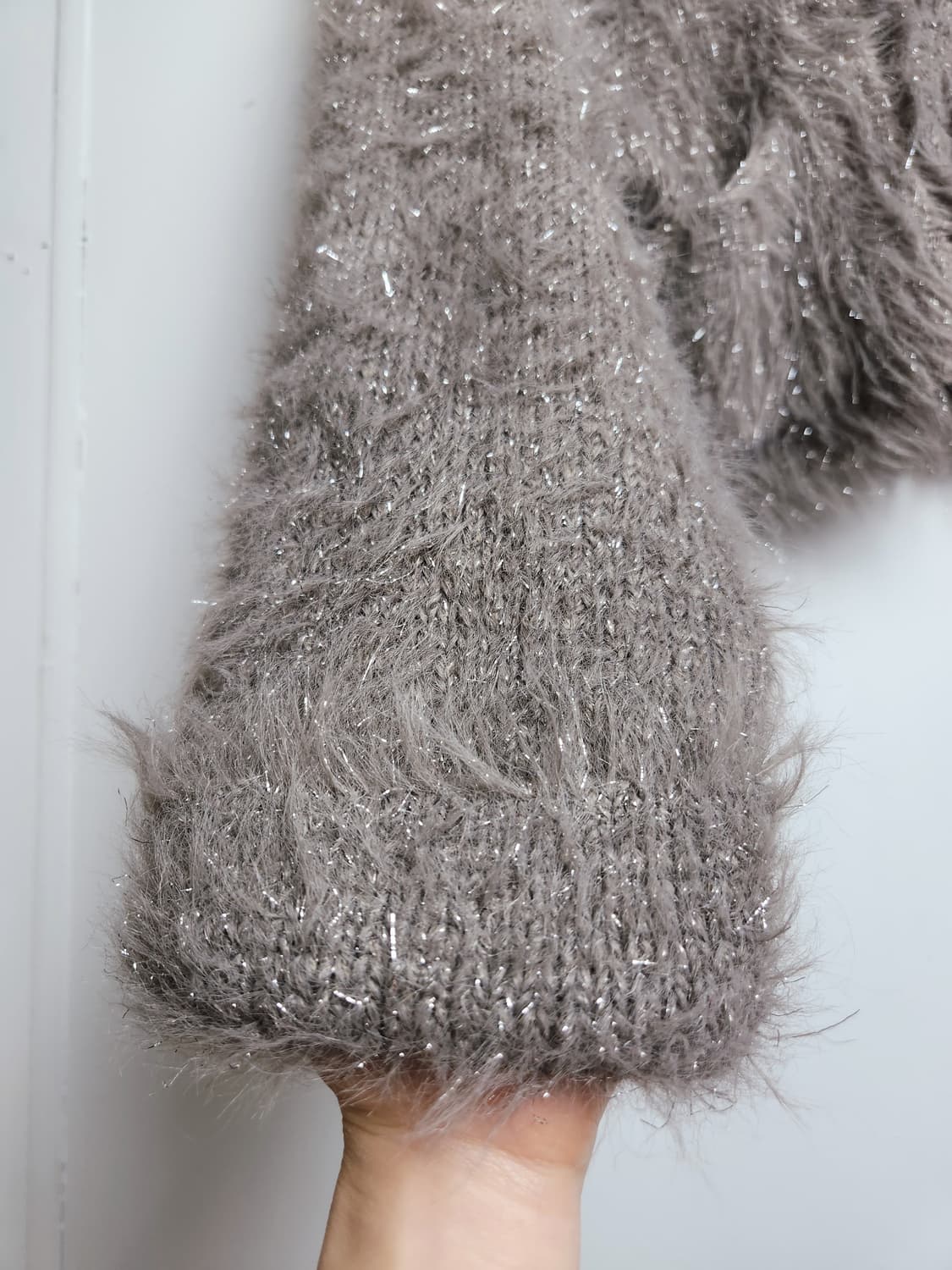 글리터 니트 후드 자켓 상품이미지8