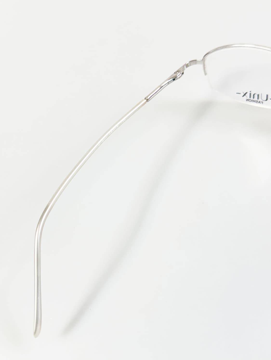 UNIX 실버 스퀘어 반무테 메탈 프레임 빈티지 안경 상품이미지7