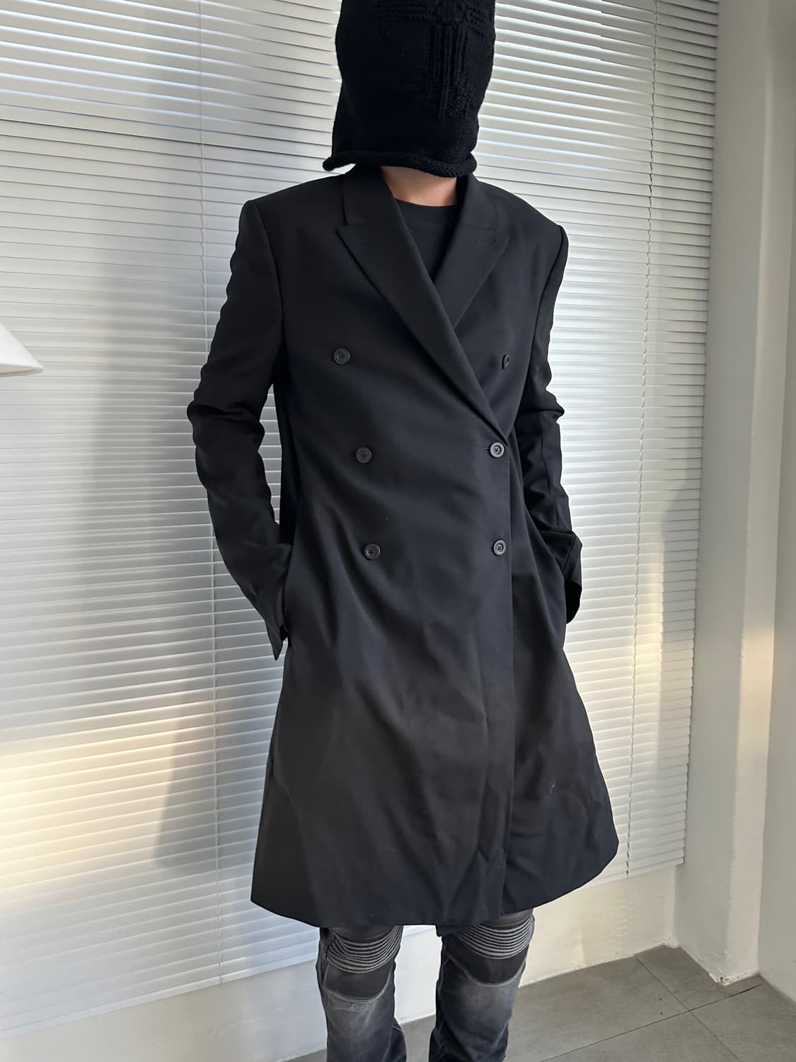 릭오웬스 2016 JMF 더블 브레스티드 코트 상품이미지1