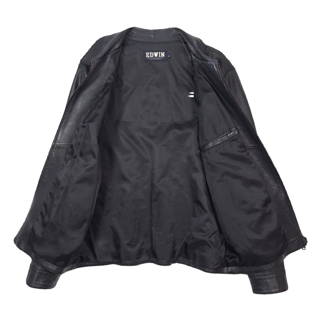 에드윈 리얼 양가죽 미니멀 트러커 자켓 L 상품이미지2