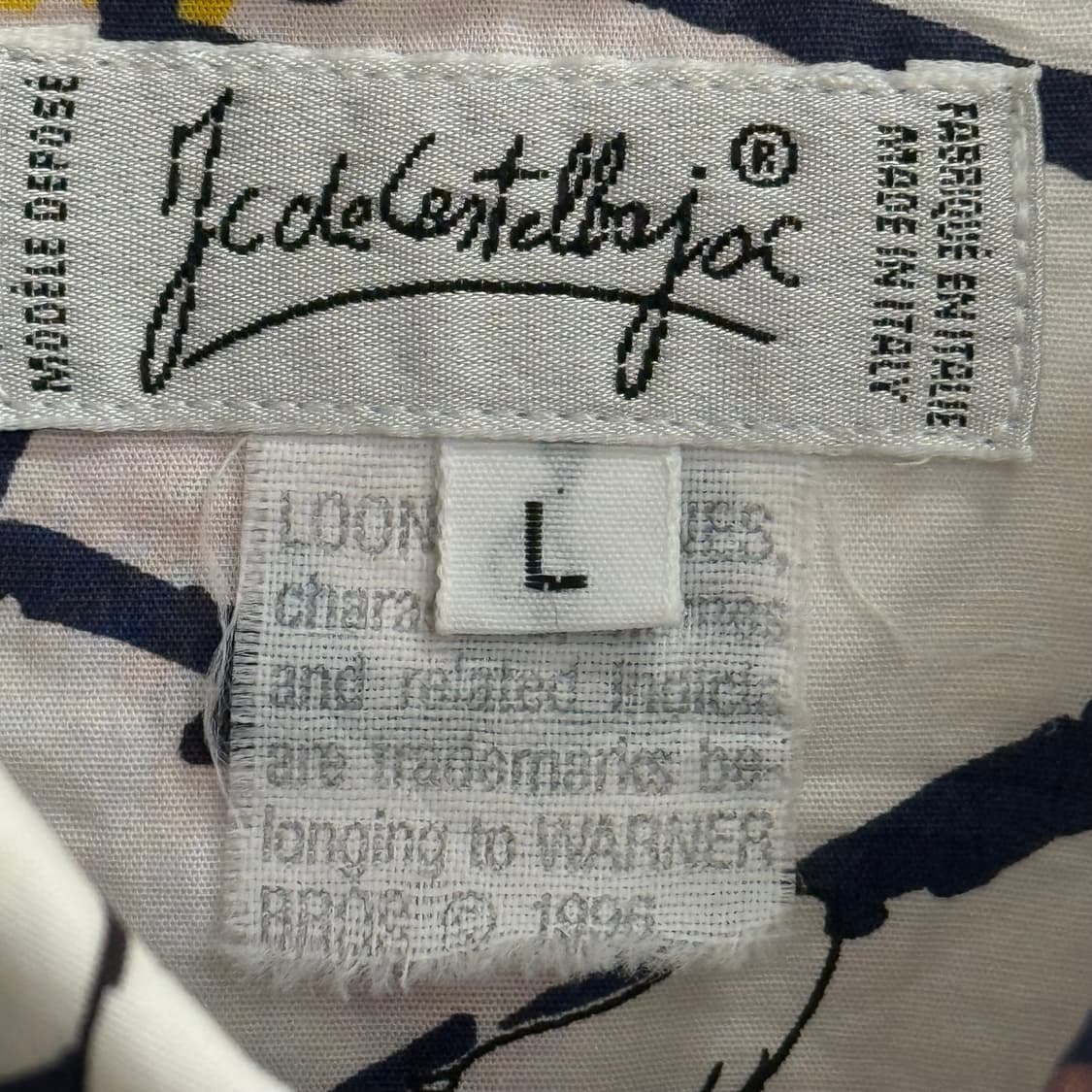 Itlay 꺄스텔바쟉 Castelbajac 실베스터 패턴 셔츠 L 상품이미지2