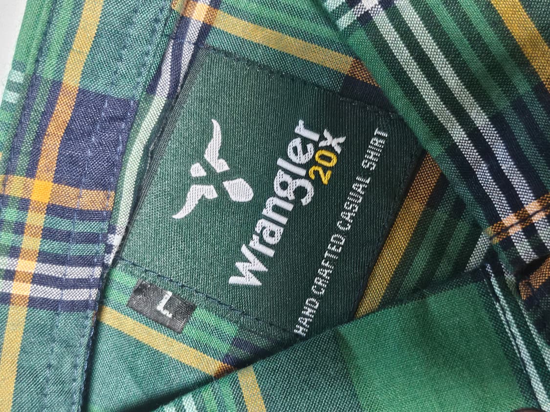 랭글러 체크 셔츠 L 상품이미지2