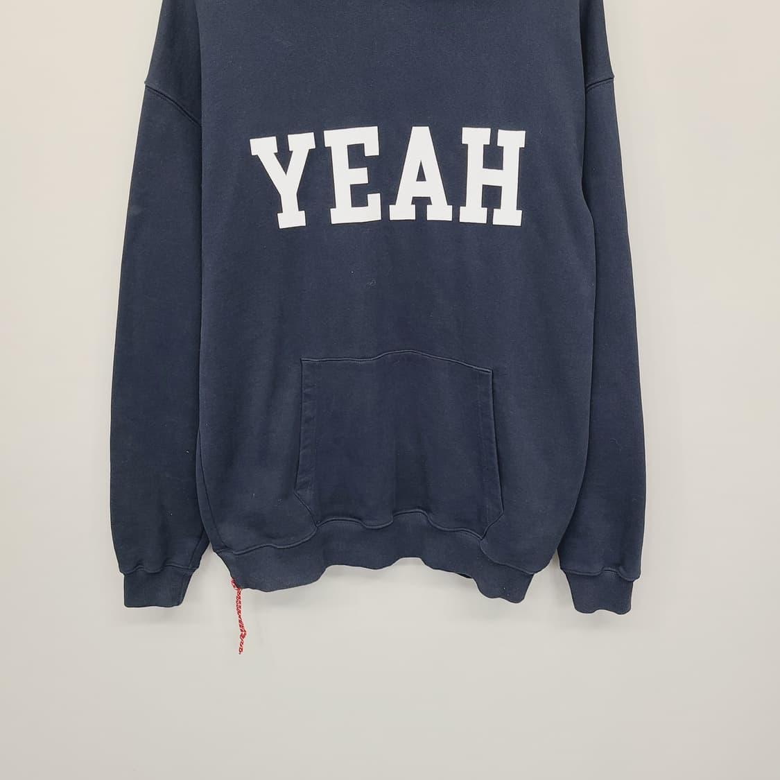빔즈 BEAMS YEAH 컬리지 로고 후디 네이비 L 상품이미지4
